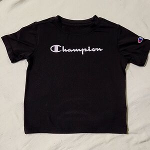 Champion 12-18mo boys black stretch t shirt